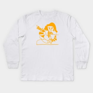 Stereolab Peng Kids Long Sleeve T-Shirt